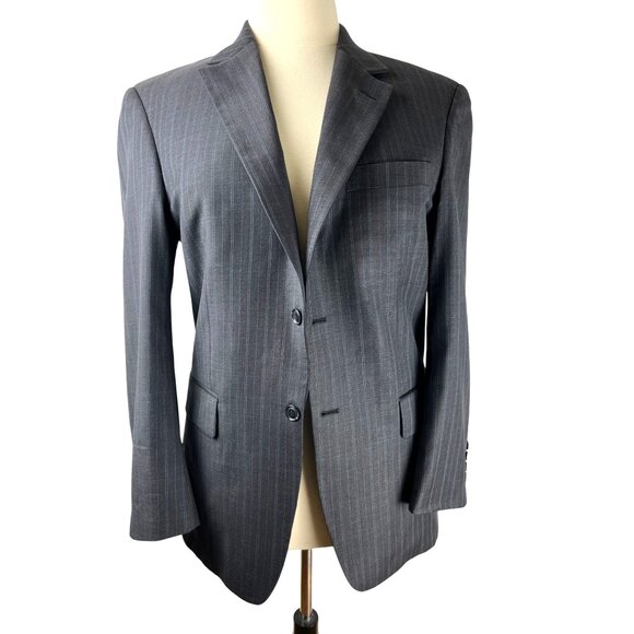 Giorgio by Giorgio Cosani Cashmere Wool Pin Strip Tailored French Suit, Men's 34 - Picture 1 of 16